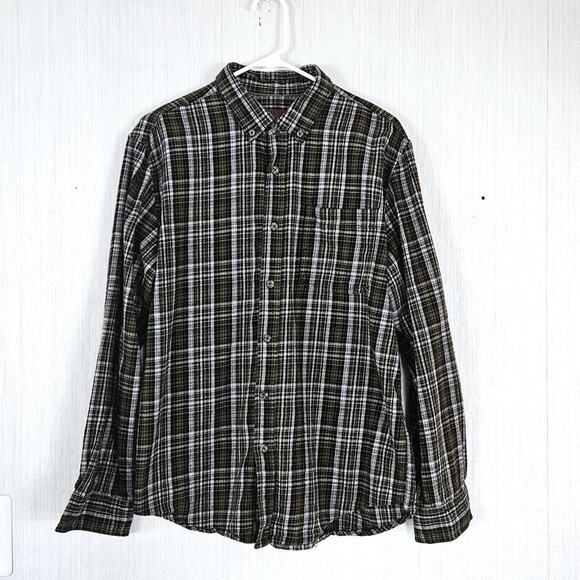 Northwest Territory Men's Plaid Flannel Button Down Shirt- size L - EUC - Picture 1 of 7